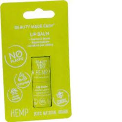 Beauty made easy paper lip balm hemp 6g    otc sol