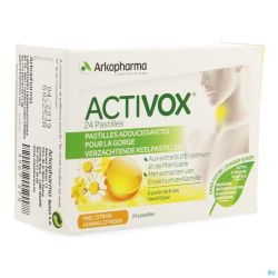 Activox Adouccissant Gorge Miel Citron Past 24