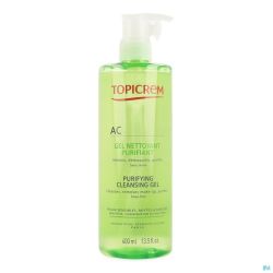 Topicrem ac gel nettoyant purifiant    tube 400ml