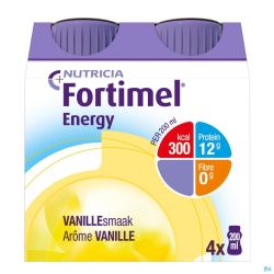 Fortimel energy vanille    4x200ml rempl.2320521
