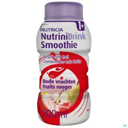 Nutrinidrink Smoothie Fruit Rouges Bouteille 200ml