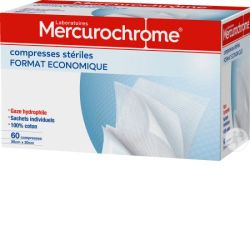 Mercurochrome Compres 20cmx20cm 60