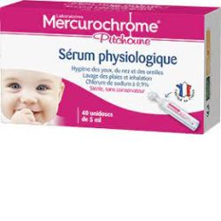 Mercurochrome Pitchoune Solu. Saline Isoto. 40x5ml