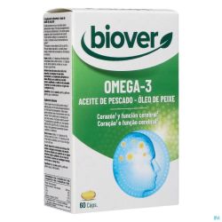 Biover Omega 3 Huile Poisson Caps 60