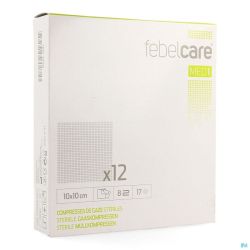 Febelcare med1 compresse gaze ster. 10x10,0cm 12x1