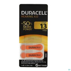 Duracell Easytab Pile Auditive Da13 6 Orange