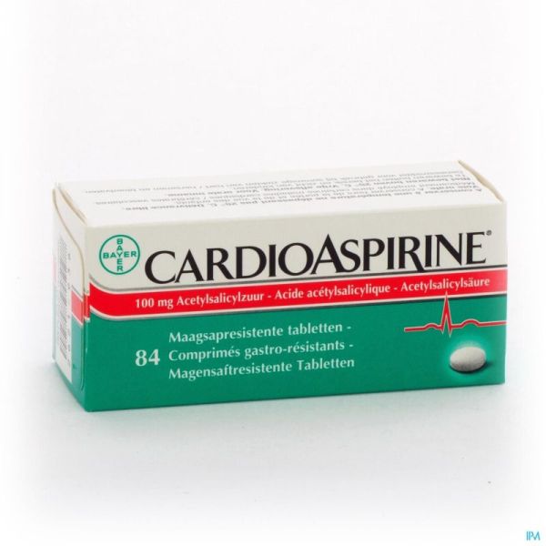 Cardioaspirine gastro resist. tabl 84 x 100mg