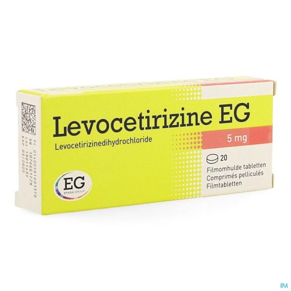 Levocetirizine eg 5 mg comp pell  20