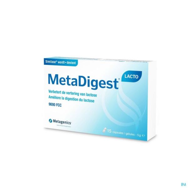 Metadigest Lacto Caps 15 26539 Metagenics