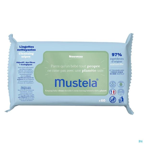 Mustela Ch Lingettes Nettoyantes 60