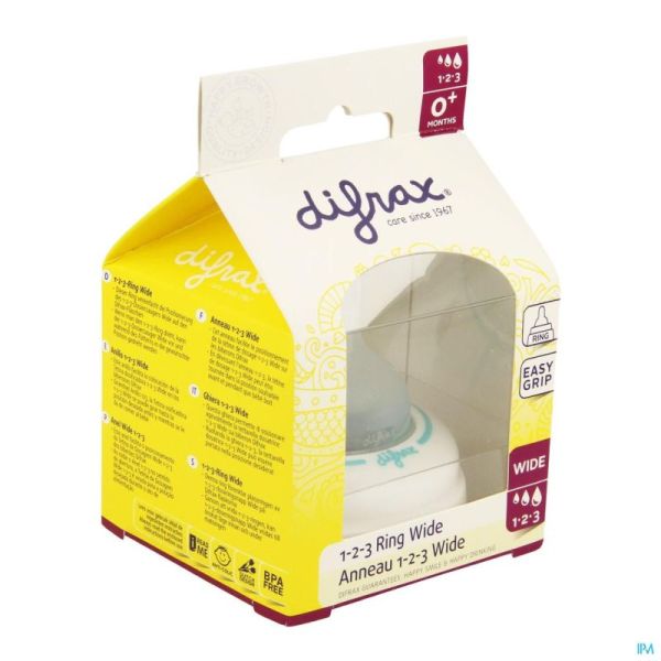 Difrax bague de serrage 1-2-3 natural wide    714