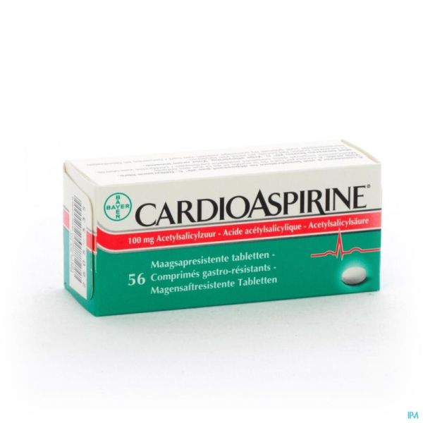 Cardioaspirine gastro resist. tabl 56 x 100mg