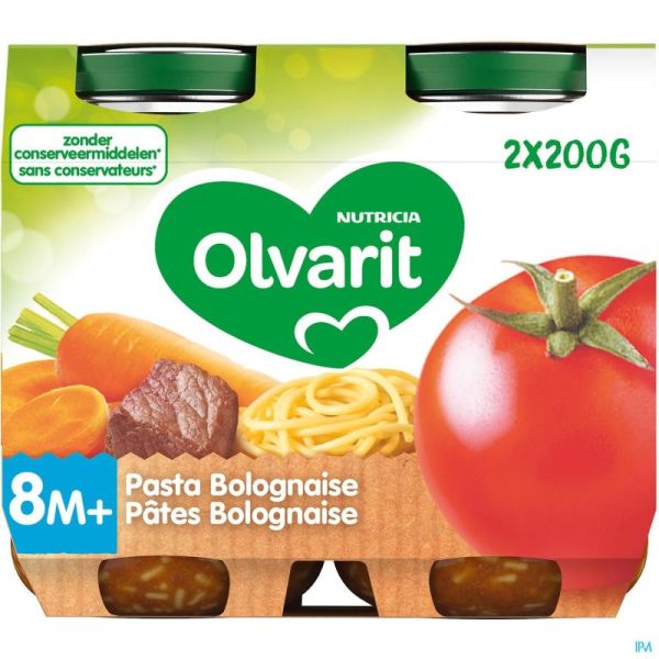 Olvarit Pates Bolognaise 2x200g 8m06