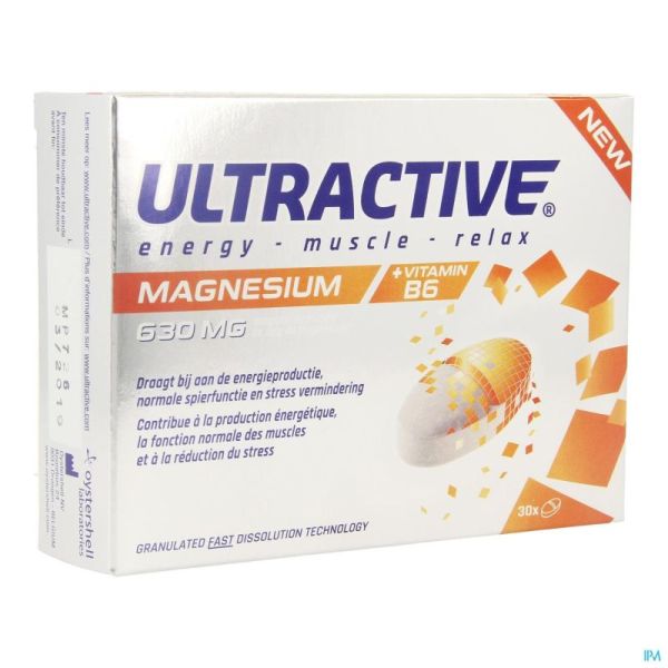 Ultractive magnesium 630mg comp  30