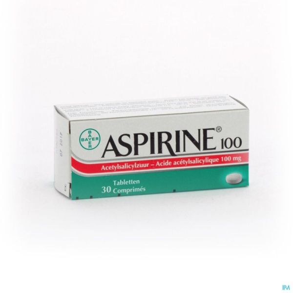 Aspirine 100 mg comp  30