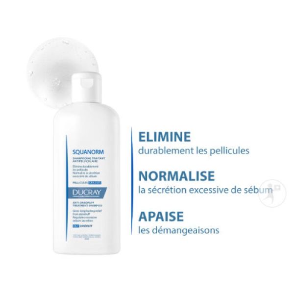 Ducray Squanorm Sh Pellicules Seches 200ml