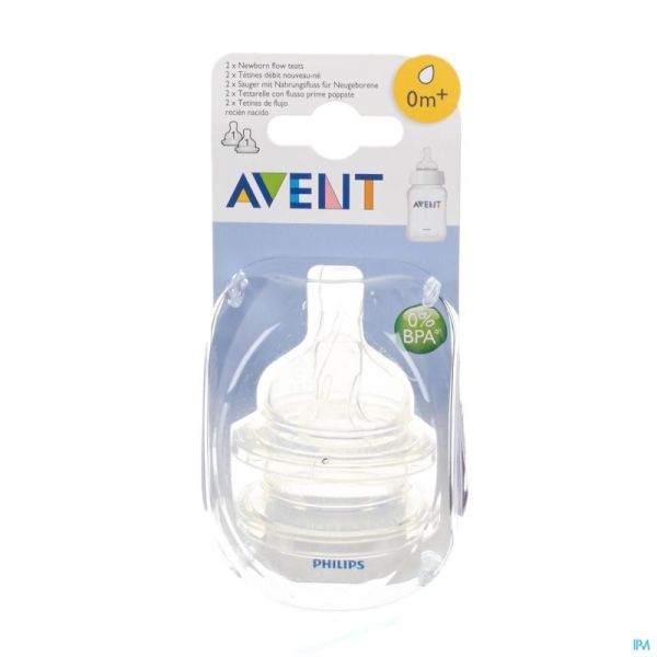 Philips avent tetine nourrisson 1trou    2