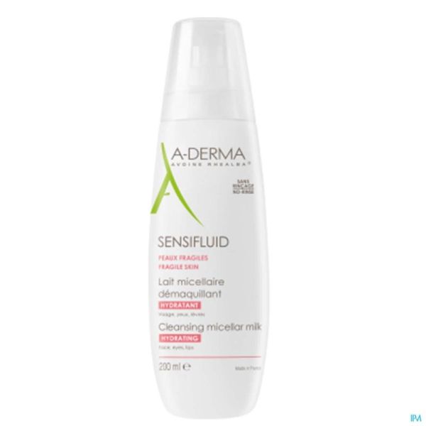 Aderma sensifluid lait micellaire  200ml