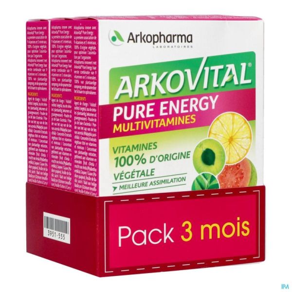 Arkovital Pure Energy 3mois Comp 3x30