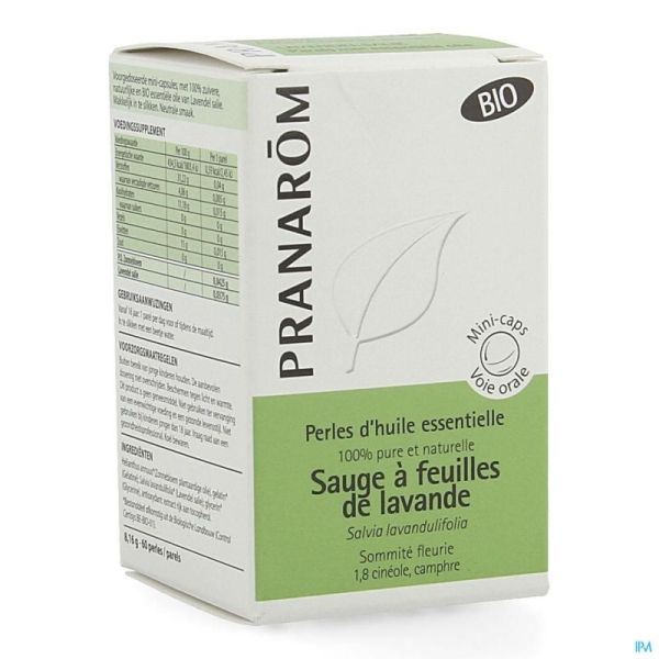 Perles Bio Sauge Fe Lav Hle Ess 60
