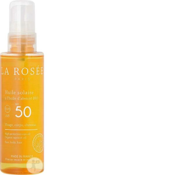 La Rosee Huile Solaire Abricot Bio Ip50 Fl 150ml