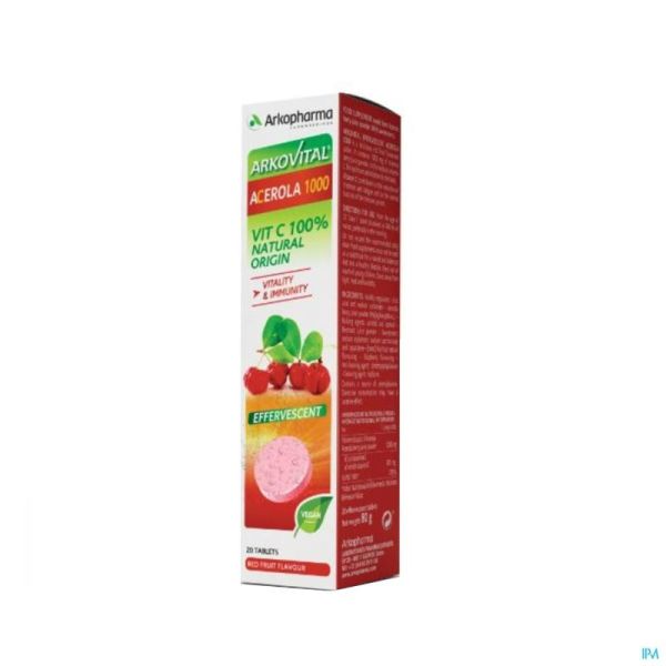 Arkovital Acerola 1000 Effervescent Vit C Comp 20