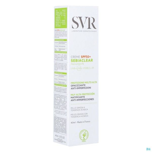 Sebiaclear Creme Ip50 40ml