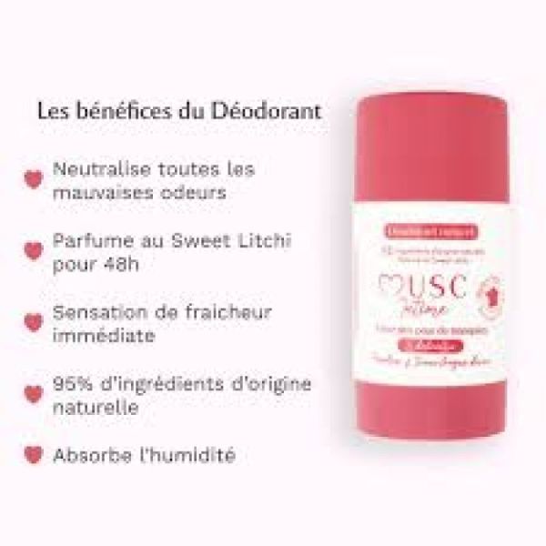 Musc Intime Deodorant Sweet Litchi 50g