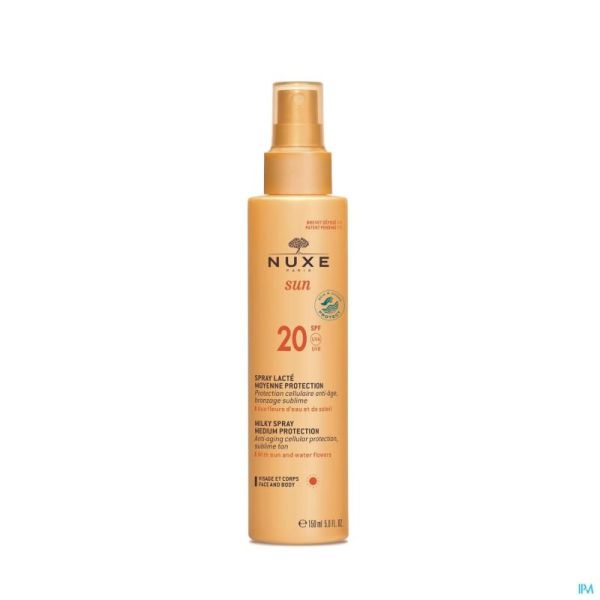 Nuxe sun spray lacte visage-corps ip20  fl p.150ml