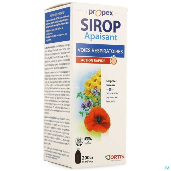 Ortis propex sirop apaisant   200ml