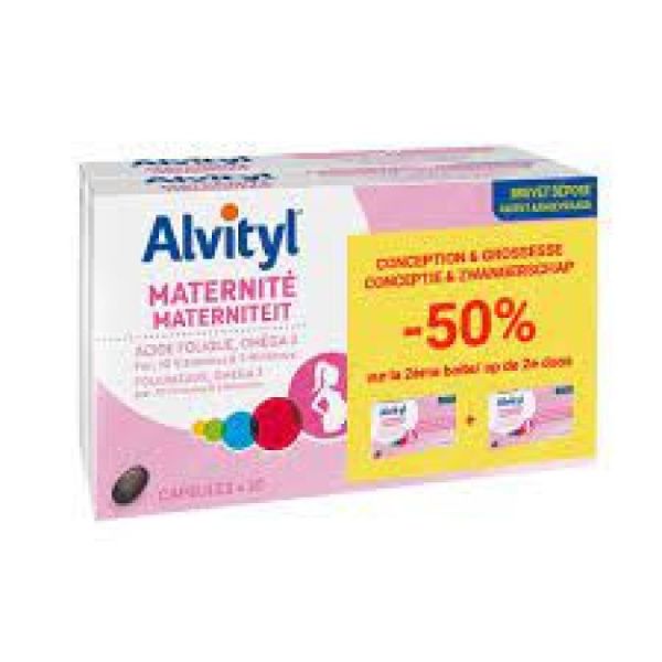 Alvityl Maternite Grossesse Comp 2x30 Promo 2e-50%