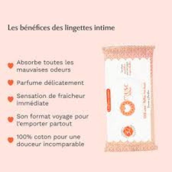 Musc Intime Lingettes Intime Hot Peach 30