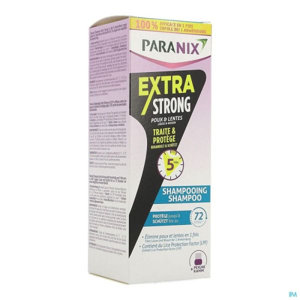 Paranix Shampoo Extra Strong Peigne 200ml