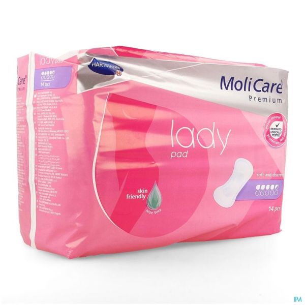 Molicare premium lady pad 4,5 drops 43x16,2cm   14